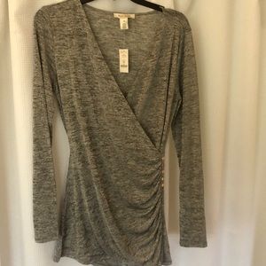 Women’s cross front long sleeve top